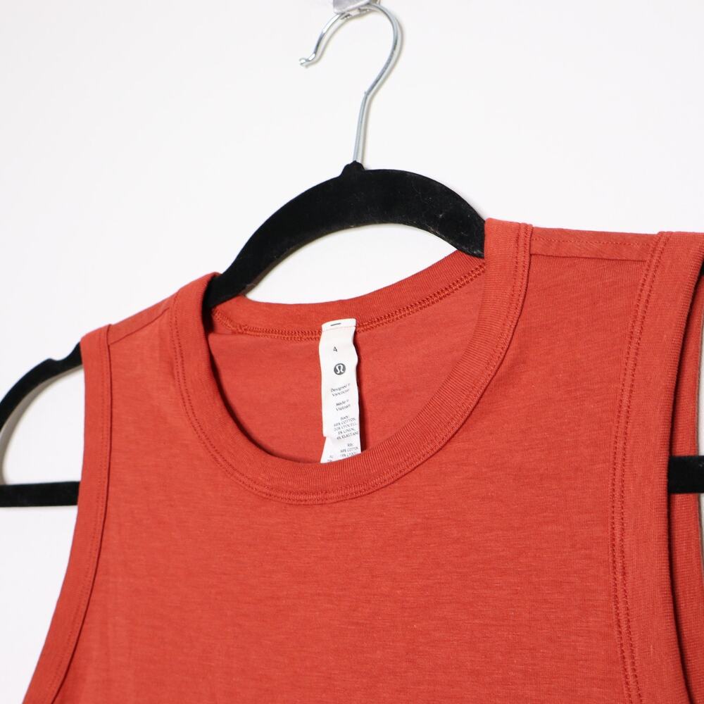 lululemon athletica Orange Cotton Mini Dress - Picture 8 of 12